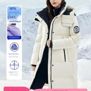 Snow Flying Hooded Down Jacket